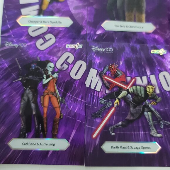 Kakawow Cosmos Disney 100 All Star Complete Star Wars Companion Puzzle 9 Cards - Picture 3 of 10